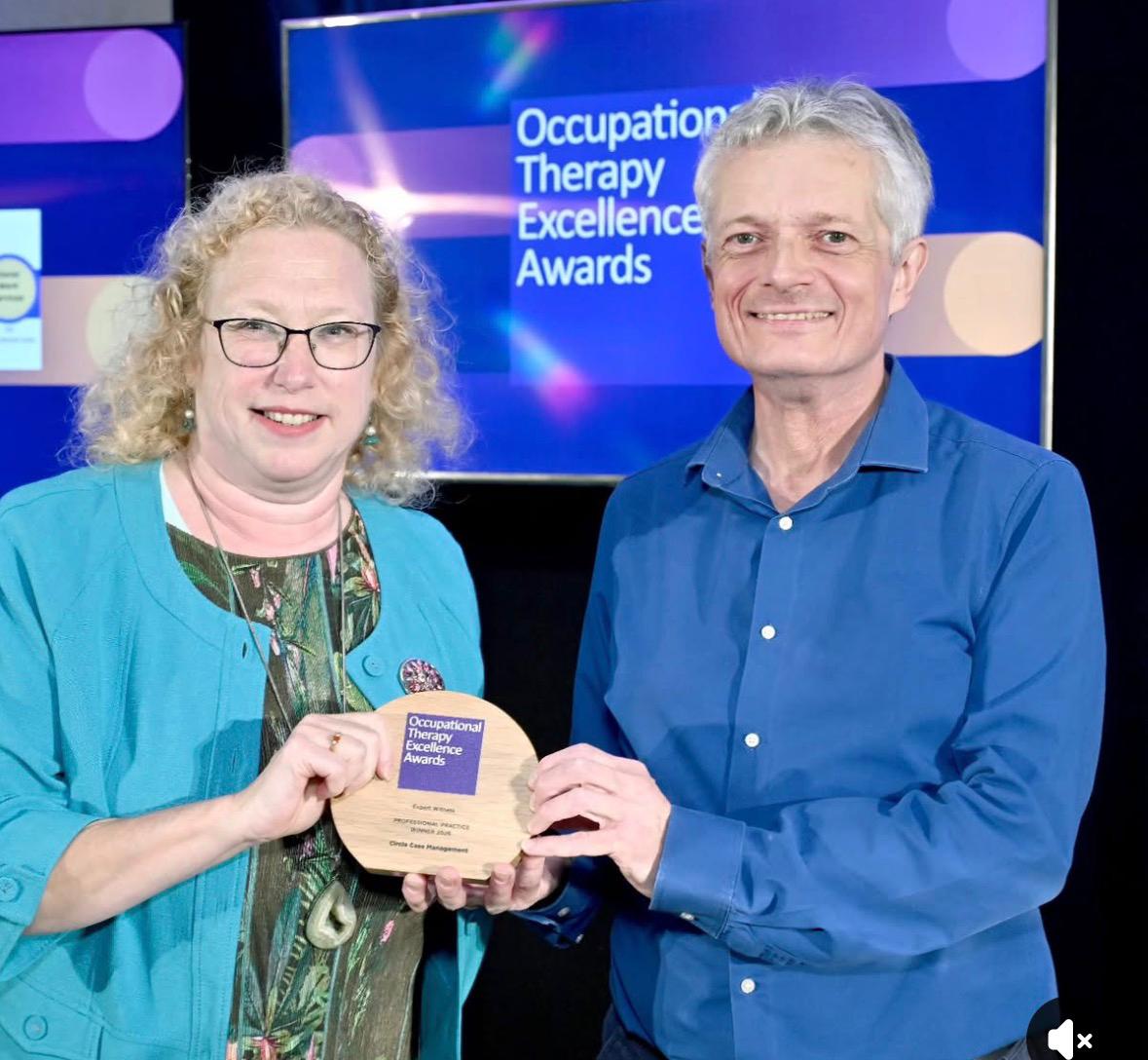 Maria Morris Accepting Yet Another Award